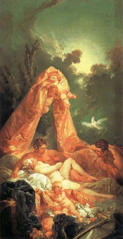 Francois Boucher Mars and Venus Surprised by Vulcan France oil painting art